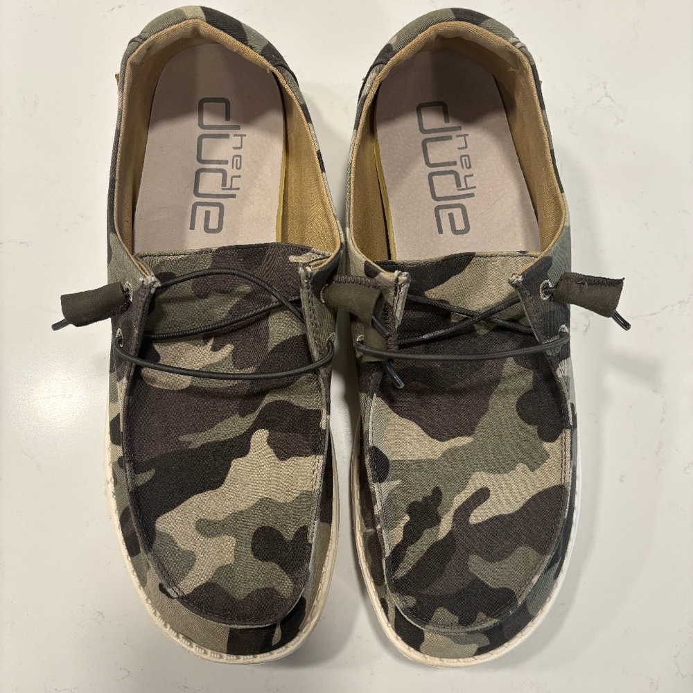 Hey Dude Women's Wendy- Camo Loafers Size 12